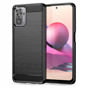 Etui Tech-Protect TPUCarbon - Xiaomi Poco M5s / Redmi Note 10 / 10s (Black)