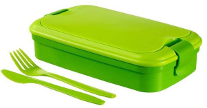Lunchbox Ze Sztućcami Pojemnik Obiadowy Curver - Z