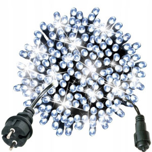 Lampki Choinkowe 500 Led Zewnętrzne Grube + Flash