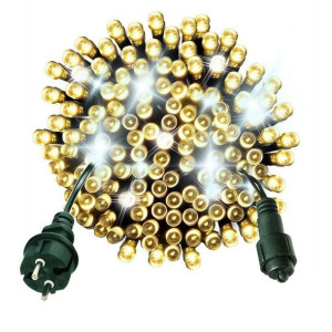 Lampki Choinkowe 500 Led Zewnętrzne Stałe + Flash