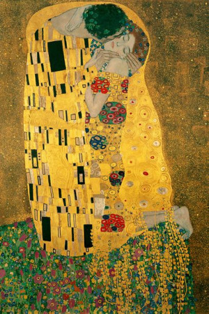 Pocałunek - Gustav Klimt - plakat 50x70 cm