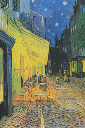 Vincent Van Gogh - Terrasse de Café - plakat 60x80