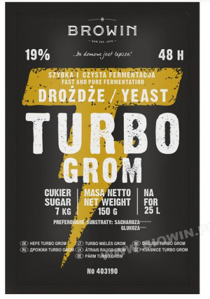 Drożdże Gorzelnicze Turbo Grom 48H 403190