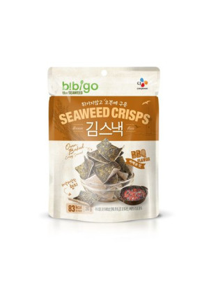 Chipsy z brązowego ryżu i wodorostów nori BBQ 20g Bibigo