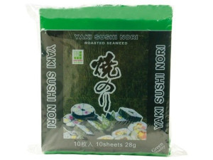 Glony do sushi Yaki Nori GREEN 10 arkuszy