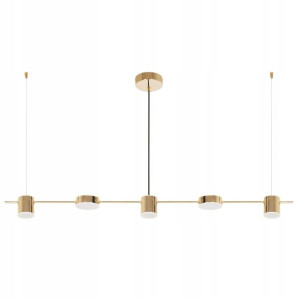 Lampa sufitowa LED nowoczesna złota gold metalowa