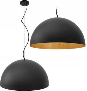 Lampa Sufitowa Misa Metalowa Czarna 50cm Wisząca
