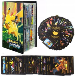 CZARNE Karty pokemon 55 folia + GRATIS ALBUM