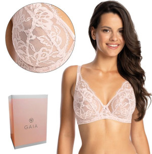 Miękki biustonosz GAIA 1119 LOU różowy, soft 90C