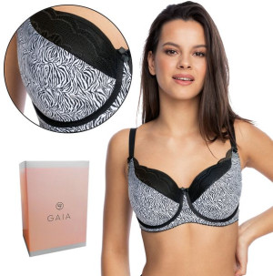 Usztywniany biustonosz GAIA 1153 EUNIKA zebra 75H