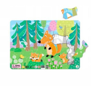 TM 300184 puzzle ramka liski 21 el 41513