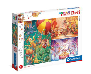 Clementoni 25264 Puzzle 3x48 The Circus