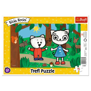 Puzzle Trefl 15 ramka 31387 Kicia Kocia