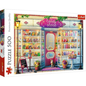 Puzzle Trefl 500 37407 sklepik ze słodyczami
