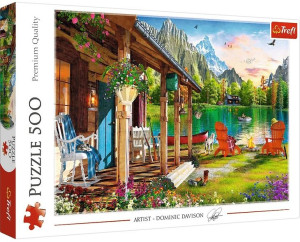 Puzzle Trefl 500 37408 domek w górach