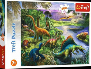 Puzzle Trefl 200 13281 Drapieżne Dinozau