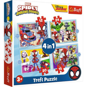 Puzzle Trefl 4w1 34611 Ekipa Spiday'a