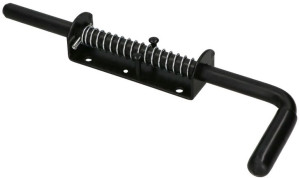 KOTARBAU® Zasuwa Garażowa do Profilu Gumowa Rączka Czarny Długość 29 cm