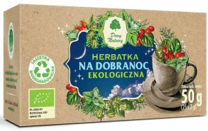 Herbatka na dobranoc Ekologiczna - ekspresowa 25x 2 g (50 g) - Dary Natury
