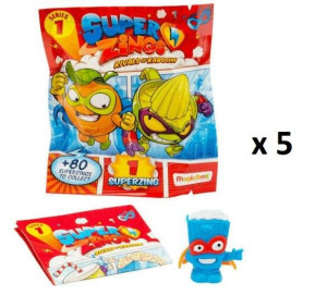 5x SASZETKA Super Zings FIGURKA Seria 1 Superzings