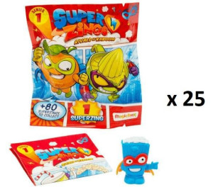25x SASZETKA Super Zings FIGURKA Seria 1 Superzings