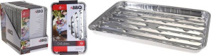 Kpl.4 Tacek Do Grilla 34x23x2,5cm Aluminium
