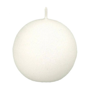 Świeca Classic Candles Kula 8cm Biała