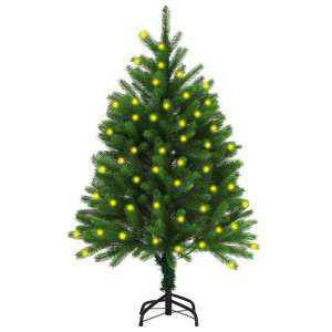 Sztuczna choinka z lampkami LED, 120 cm, zielona