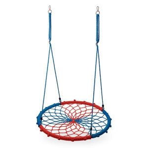 Nb5039 Blue-red Śr.100 Cm Bocianie Gniazdo Huśtawka Nils Camp