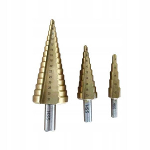 Wiertła Stopniowe Stożkowe Do Metalu 4 - 32 Mm