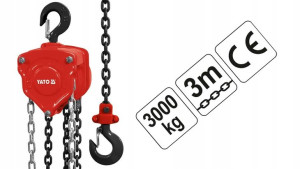 Wyciągarka Łańcuchowa 3,0t, Łańcuch 3,0m Yato