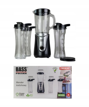 Blender Mikser Kielichowy Do Koktajli 3 Bidony