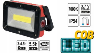 Reflektor Przenośny 5w Cob 300lm Nowość Yato