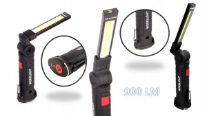 Lampa Robocza Cob Latarka Led Akumulatorowa 900lm