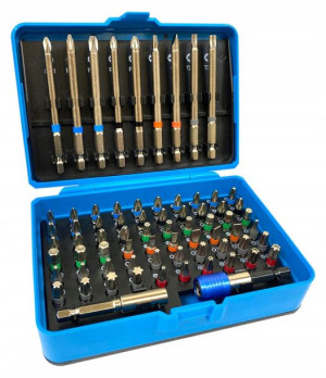 Końcówki Bity Do Wkrętarki Imbus Torx Zestaw 71el.