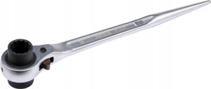 Klucz Nasadowy Dwustronny Z Grzechotką 19*22mm