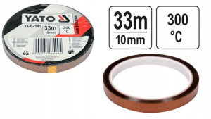 Taśma Kaptonowa 10mm Odporna Na Wysokie Temper.