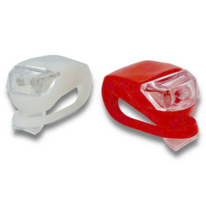 Zestaw 2 świateł lampek rowerowych LED