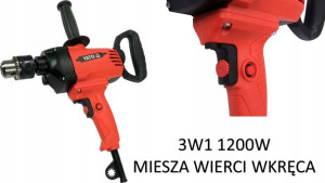 Wiertarko Mieszarka 1200w 3w1 Miesanie Wiercenie
