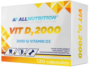 Witamina D3 2000 IU Suplement Diety 120 kaps - Allnutrition