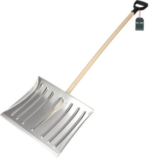 Łopata Do Śniegu z Trzonkiem Drewnianym Aluminiowa 139 cm
