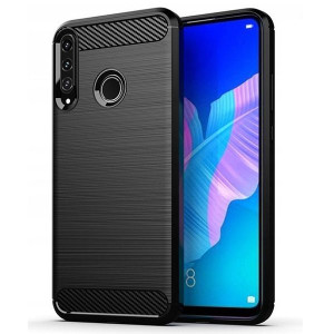 Beline Etui Carbon Huawei P40 Lite E Czarny/black