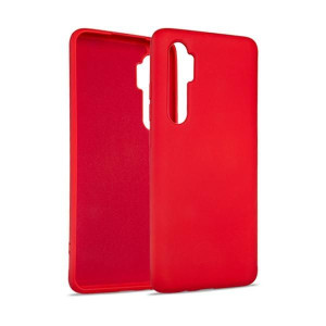 Beline Etui Silicone Xiaomi Mi Note 10 Lite Czerwony/red