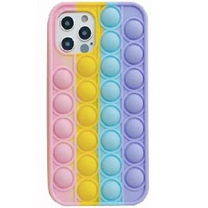 Etui Anti-stress Samsung S21 Róż/żółty/niebieski/fioletowy