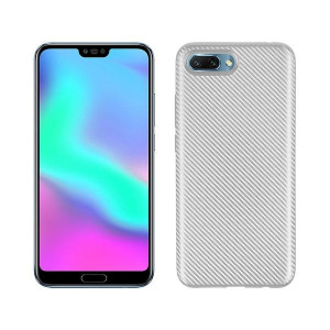 Etui Carbon Fiber Huawei Honor 10 Srebrn Y/silver