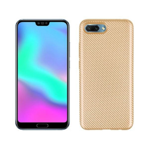 Etui Carbon Fiber Huawei Honor 10 Złoty /gold