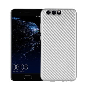 Etui Carbon Fiber Huawei P10 Srebrny /silver