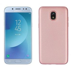 Etui Carbon Fiber Samsung J610 J6 Plus 2018 Rózowo-złoty /rosegold