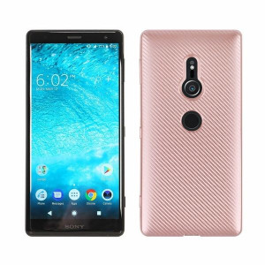 Etui Carbon Fiber Sony Xz2 Różowo Złoty /rose Gold