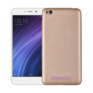 Etui Carbon Fiber Xiaomi Redmi 4a Złoty/gold
